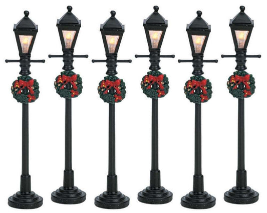 Lemax Gas Lantern Street Lamp, Set Of 6 64499 Lemax General