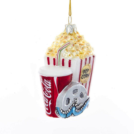 CC4181 Kurt S. Adler Glass coke popcorn ornament