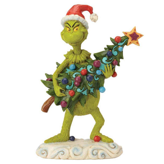 Jim Shore 6002067 Grinch Stealing Tree Figurine