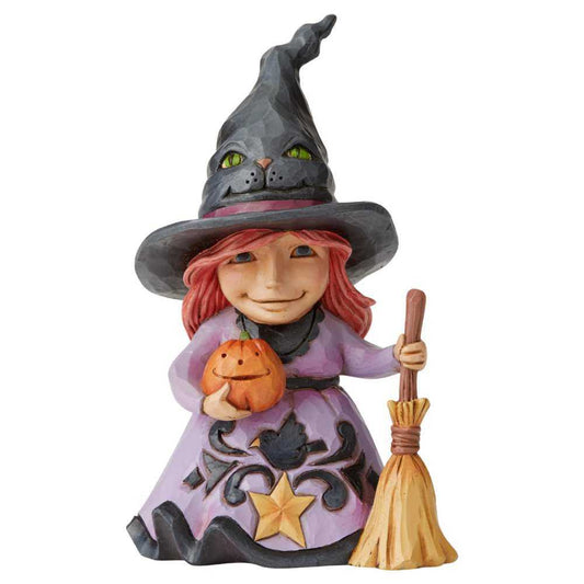 Jim Shore Welcome The Magic Friendly Witch Pint-Sized Figurine 6004331