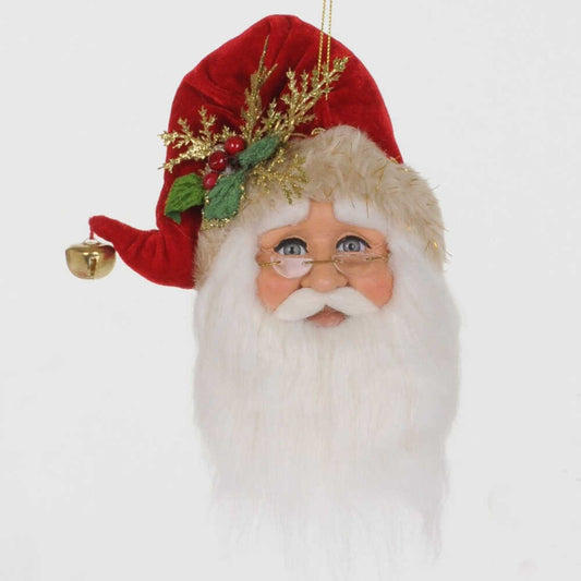 A fabolous decoration to buy in UK - Karen Didion Originals Santa Head Ornament ORN-10