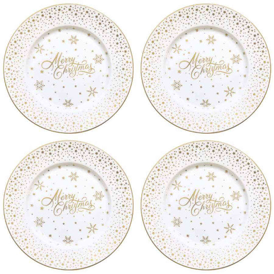 Easy Life Tableware Set 4 Porcelain dessert plates 19 cm