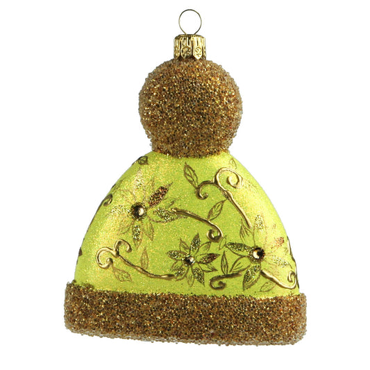 Shop now in UK Komozja Family Mostowski Hat with Pompom Gold Ornament 3173