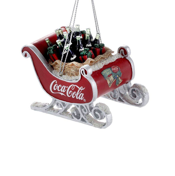 Shop now in UK CC2155 Kurt S. Adler Coca-cola sleigh ornament