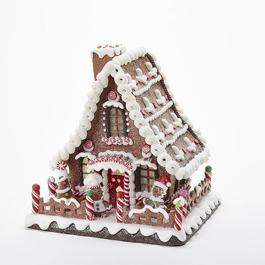 Shop now in UK Kurt Adler NYC D2869 Battery-Operated LED Gingerbread Candy House Table Piece