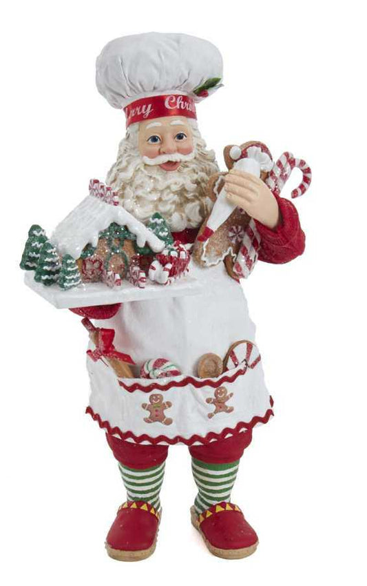 Shop now in UK Kurt Adler FA0128 Fabriche Gingerbrd Chef Santa