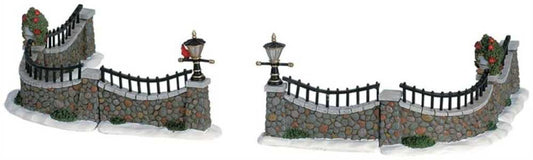 Shop now in UK Lemax Stone Wall Set Of 6 63576 - Lemax Christmas Village