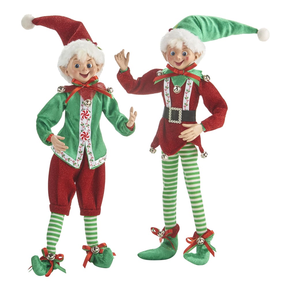 Shop now in UK Raz Imports 16inch Posable Elf 4002226 2 Assorted