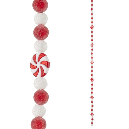 Shop now in UK Raz Imports 4inch Peppermint and Ball Candy Garland G4120013