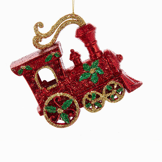 Shop now in UK Kurt S. Adler NYC T2116 Red/Green/Gold Train Ornament