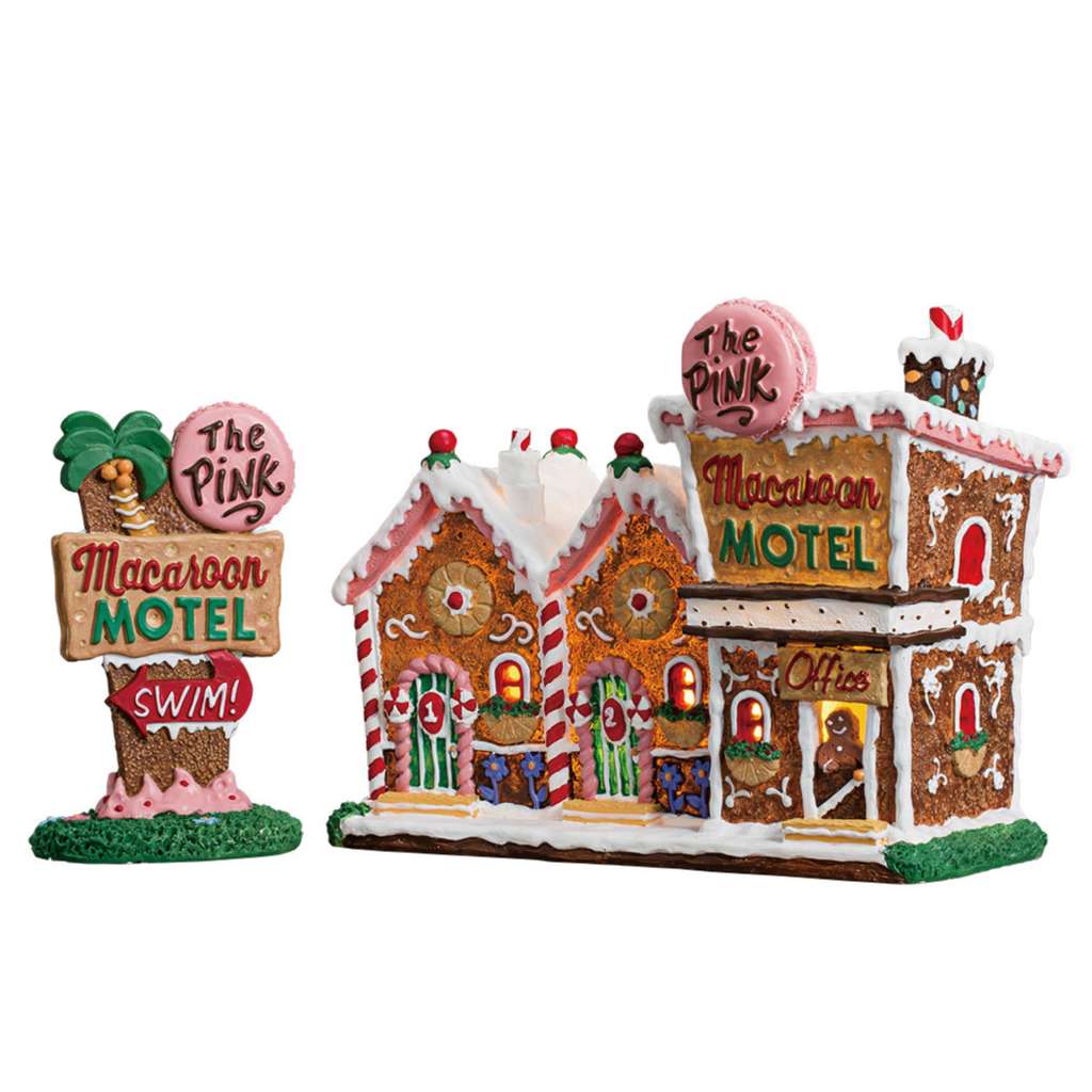 Lemax Village 75180 The Pink Macaroon Motel 75180 for sale in UK