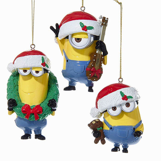 DE1161 Kurt S. Adler Despicable me blow mold 3 assorted for sale in UK