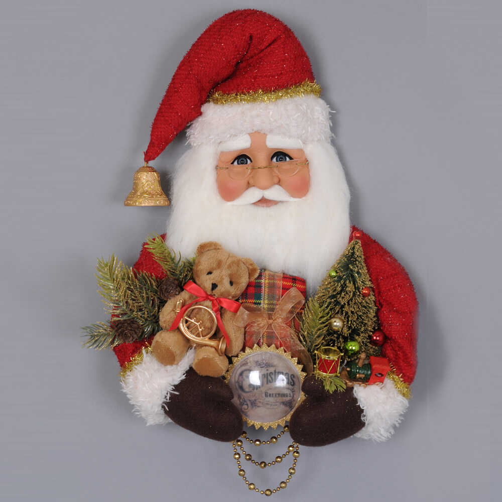 A fabolous decoration to buy in UK - Karen Didion Originals Red Vintage Santa Head SH18-05