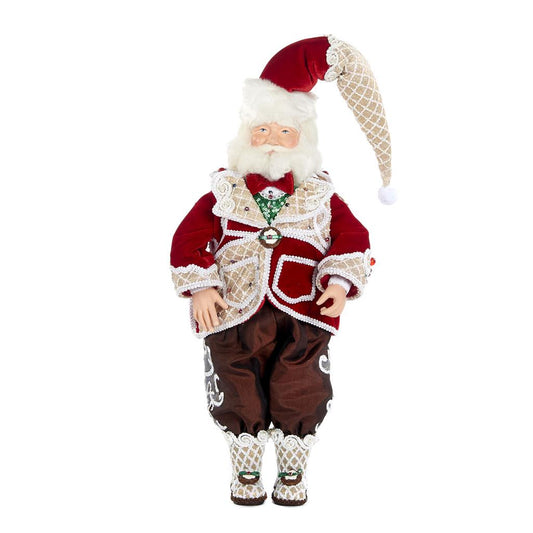 A fabolous decoration to buy in UK - Katherine's Collection Sweet Xmas Santa Doll Red/Brown 28-828252 28-828252