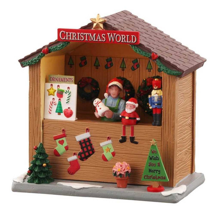 star of wonder christmas shop, funzionante a batteria, led