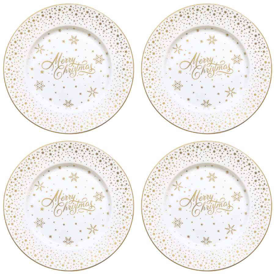 Easy Life Tableware Set 4 Porcelain dessert plates 19 cm