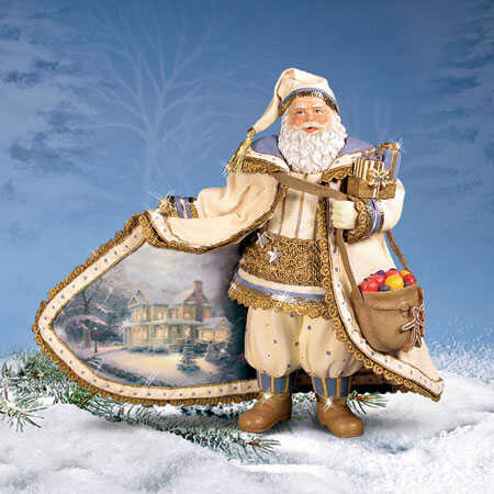 Thomas Kinkade Christmas Snowfall Santa 0319303004 for sale in UK