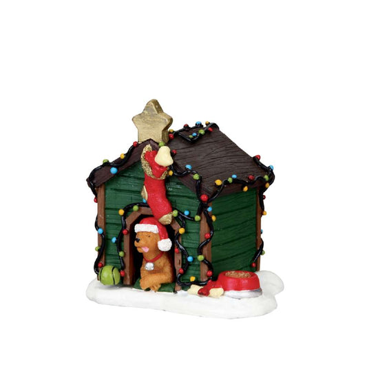 Shop now in UK Lemax Villages Decorated Light Doghouse 02808
