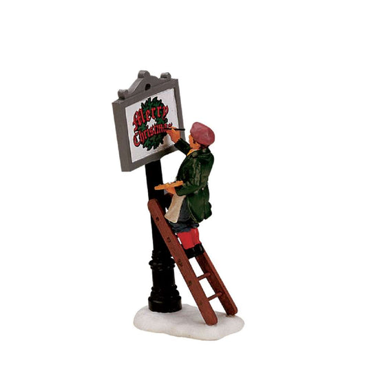 Shop now in UK Lemax Sign Painter 12527 Lemax Figurines