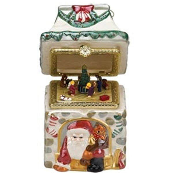 Shop now in UK Mr Christmas Mini Porcelain Music Box Santa 16592