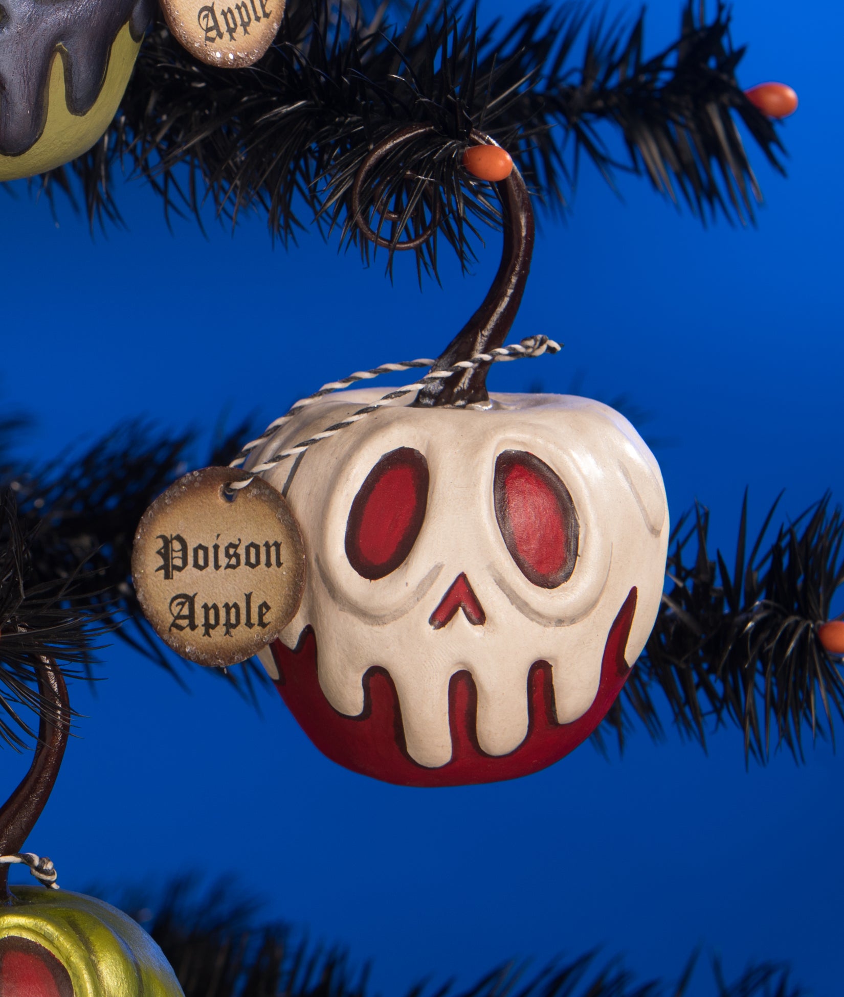 Buy in UK Bethany Lowe LA2053 Red Apple With White Poison Ornament Mini