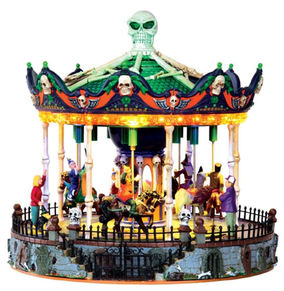 Shop now in UK Lemax Scary-Go-Round, With 4.5V Adaptor 34605 Lemax Spooky Town