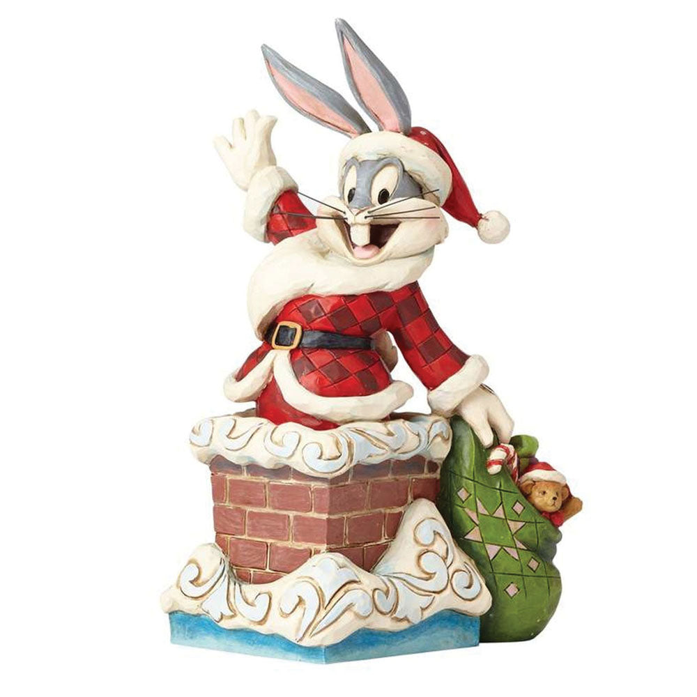 Shop now in UK Jim Shore 4052808 Up on the Roof Top (Bugs Bunny) - North Pole Christmas Shop London