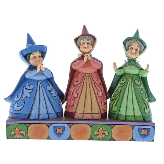 Shop now in UK 4059734 Jim Shore Disney Royal Guests Three Fairies Figurine 