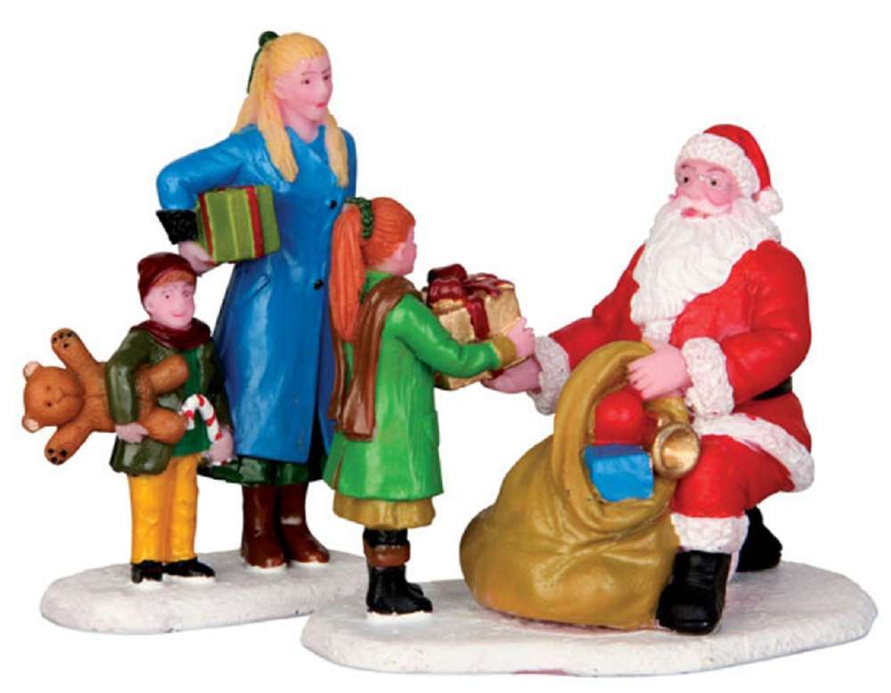 Shop now in UK Lemax Presents From Santa, Set Of 2 42245 Lemax Caddington Village