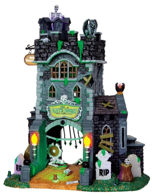 Shop now in UK Lemax The Gate House At Haunted Meadows, With 4.5V Adaptor 45663 Lemax Spooky Town