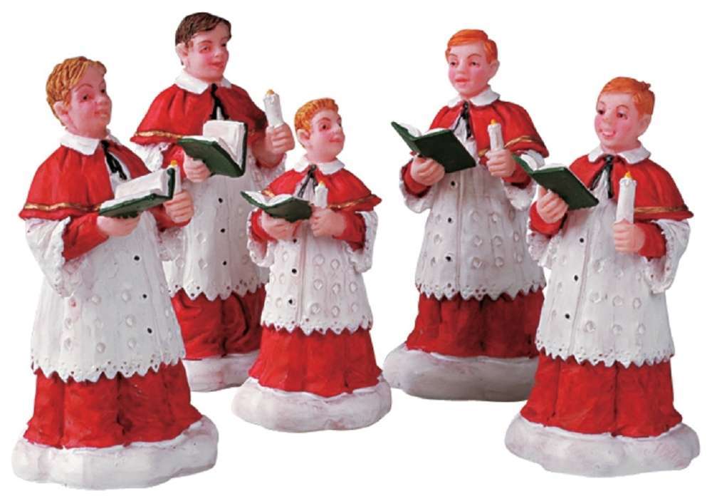 Shop now in UK Lemax The Choir Set Of 5 52038 Lemax Figurines