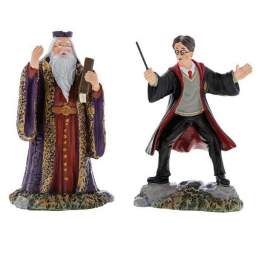 Shop now in UK Harry and The Headmaster Figurine 6002314 Department56 Harry Potter Village