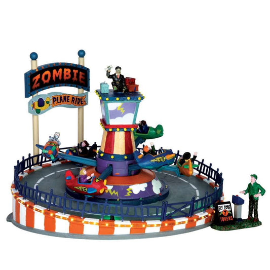 Shop now in UK Lemax Zombie Plane Ride, With 4.5V Adaptor 64046 Lemax Spooky Town