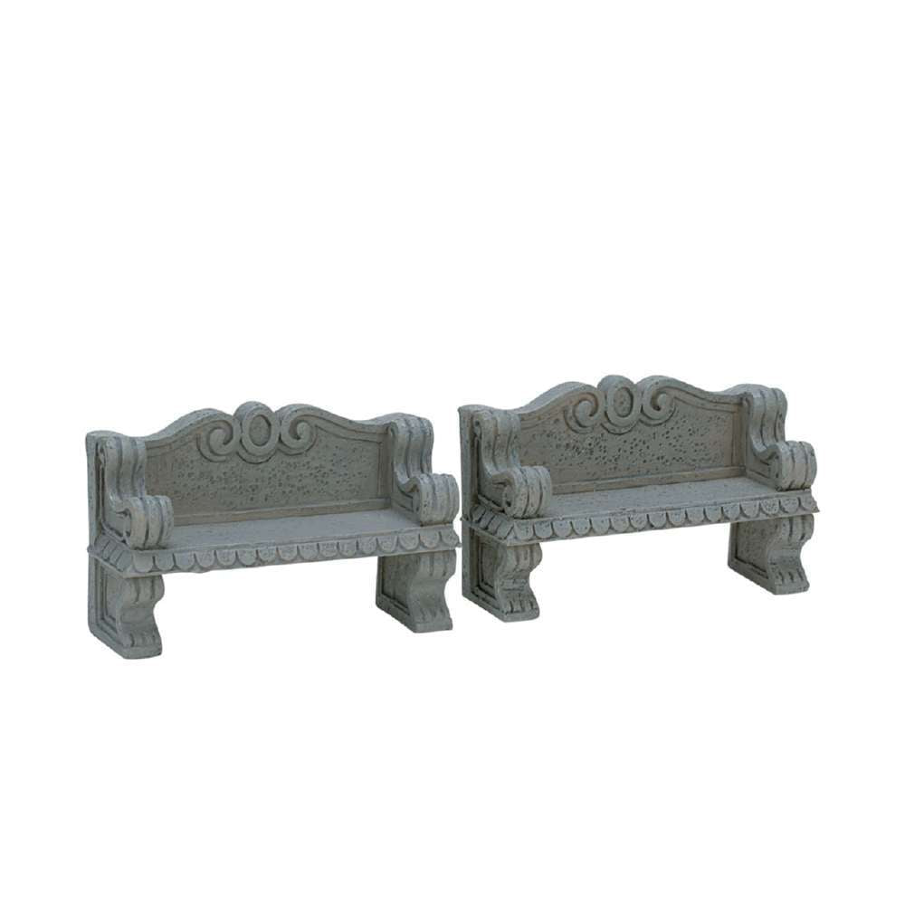 Shop now in UK Lemax Stone Bench, Set Of 2 74612 Lemax General