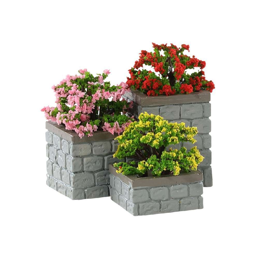 Shop now in UK Lemax Flower Bed Boxes Set of 3 84380 Lemax Accessories