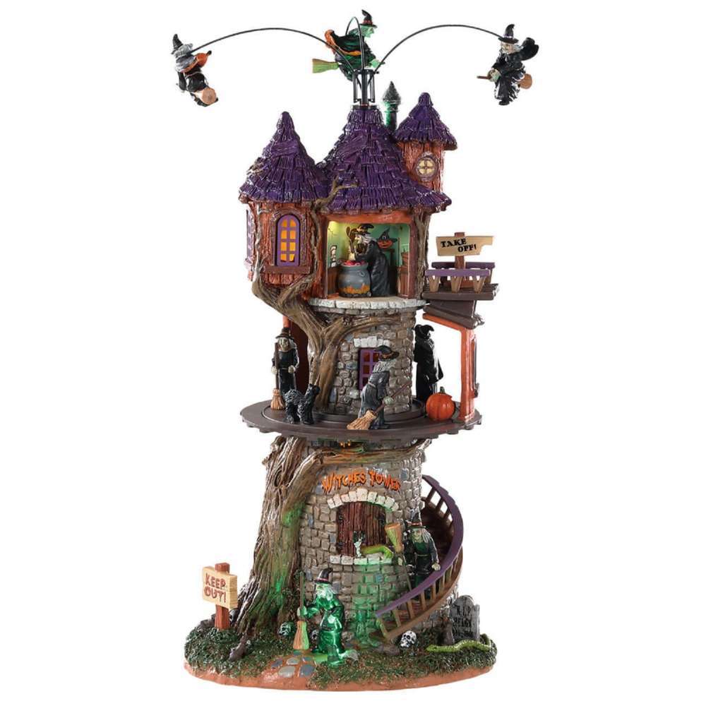 Shop now in UK Lemax Witches Tower, With 4.5V Adaptor 85301 Lemax Spooky Town