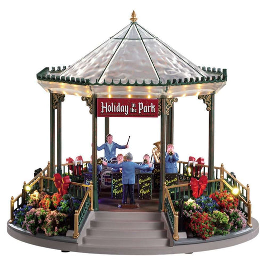Shop now in UK Lemax Holiday Garden Green Bandstand, With 4.5V Ada 94551 Lemax General