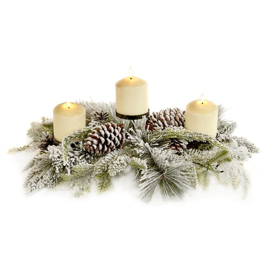 Shop now in UK Snow Pine Pinecone Votive Holder A 56182
