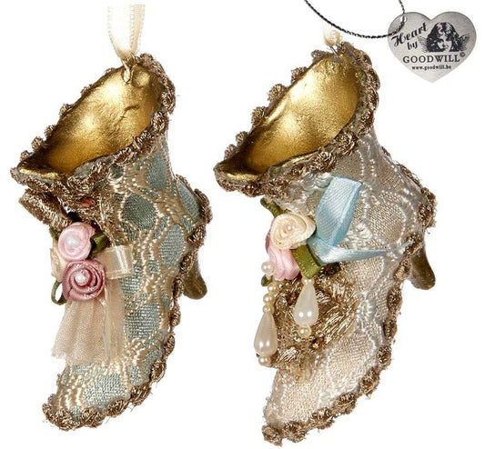 Shop now in UK Goodwill Belgium Rococo Boot Ornament 2 Assorted B 94050
