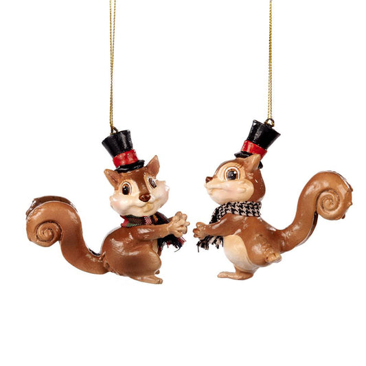 Shop now in UK Sir Squirrel Ornament 2 Assorted B 96055