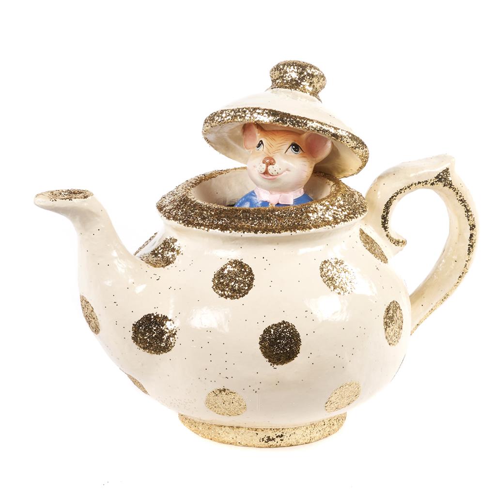Shop now in UK Mouse in Teapot Décor B 96403