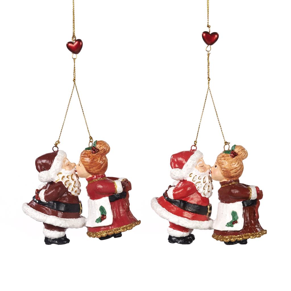 Shop now in UK Kissing Mr and Mrs Claus 2 Assorted B 96758