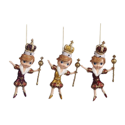 Shop now in UK Royal King Ornament 3 Assorted B 97809
