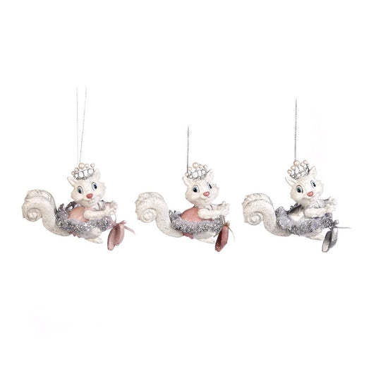 Shop now in UK Ballerina Squirrel Ornament 3 Assorted B 97962