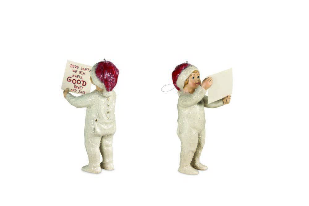 Shop now in UK CP7906 Bethany Lowe Saturday Evening Post Collection We Bin Awful Good Boy Ornament