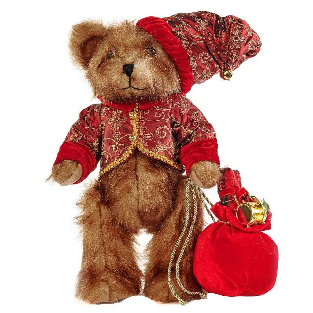 Shop now in UK Goodwill Belgium Furry Santa Bear with Bag C 16010