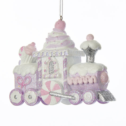 Shop now in UK C7911 Sugar plum glittered candy and cupcake train ornament Kurt S.Adler New York