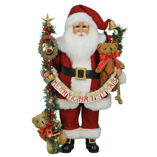 Shop now in UK Karen Didion Originals Lt. Musical Christmas Santa CC18-38