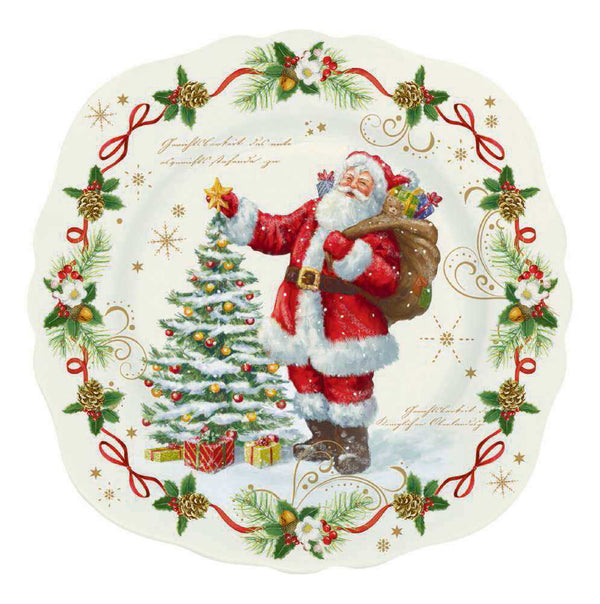 Shop now in UK Christmas Tableware: Dessert Plate in high quality Fine China