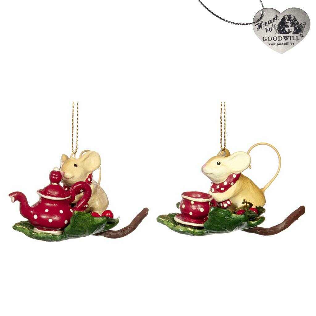 Shop now in UK Goodill Belgium 2020 B 93154 Woodland Tea Party Baby Mouse On Leaf 2 Assorted